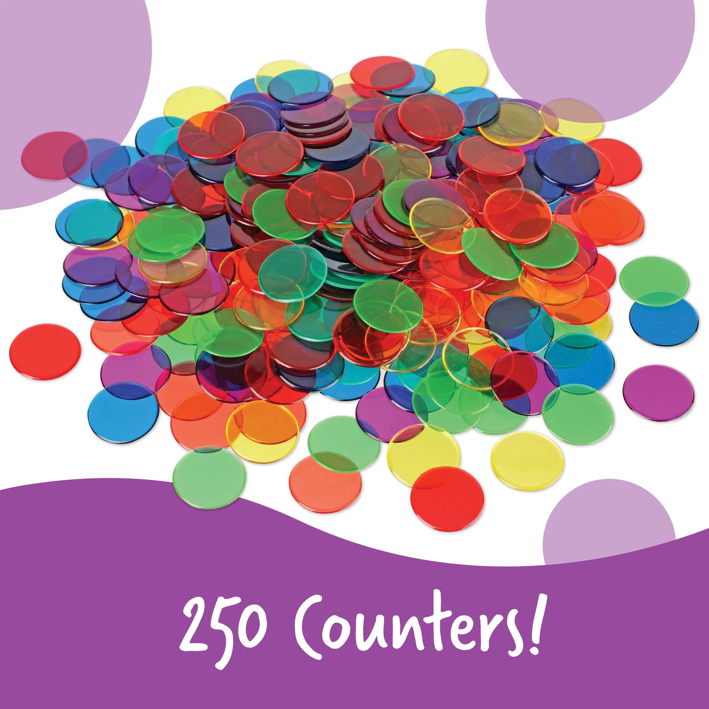 Learning Resources Transparent Counters Set of 250