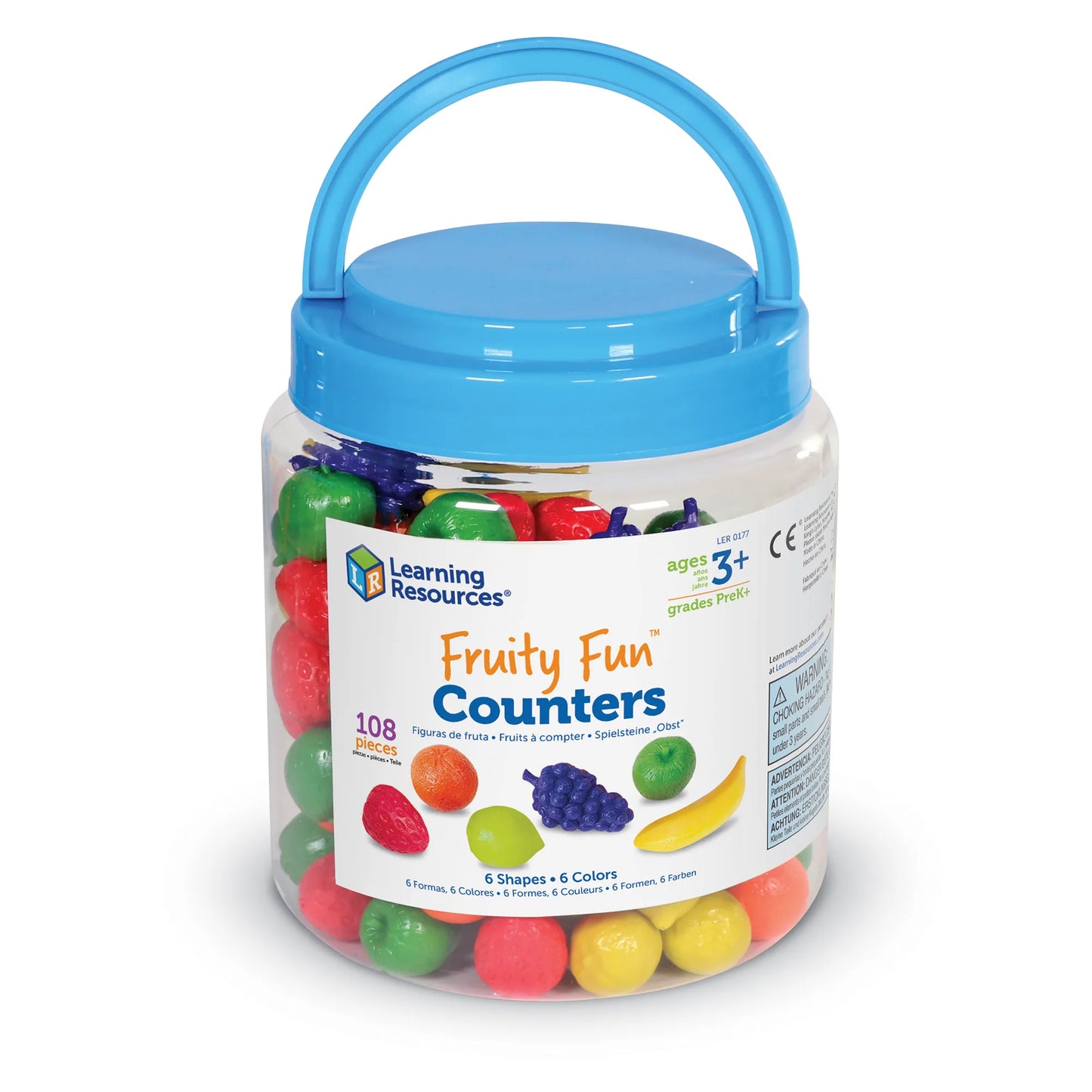 Learning Resources Fruity Fun Counters Set of 108