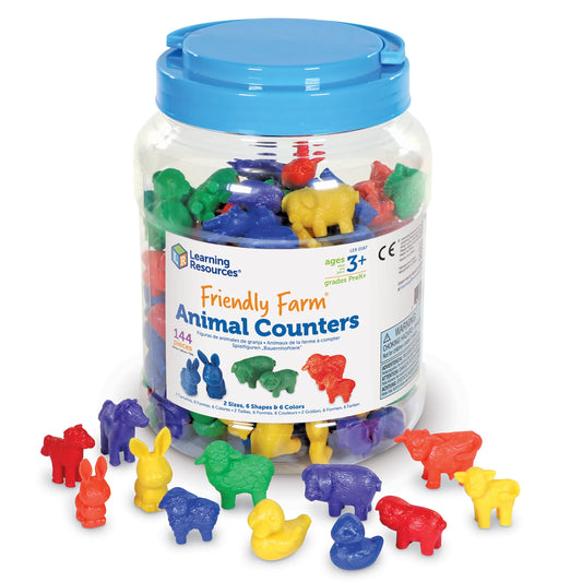 Learning Resources Friendly Farm Animal Counters Set of 144