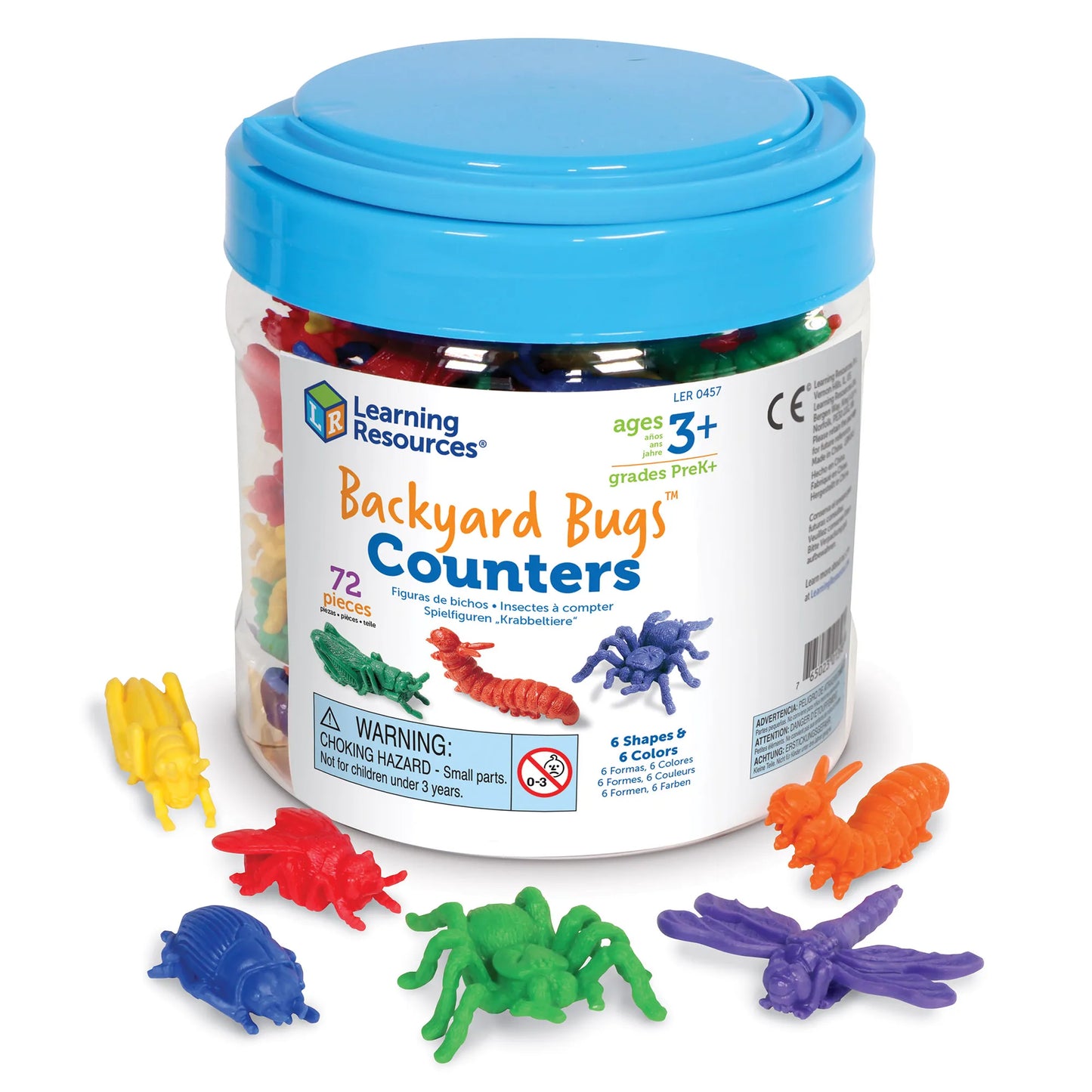Learning Resources Backyard Bugs Counters Set of 72