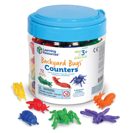 Learning Resources Backyard Bugs Counters Set of 72