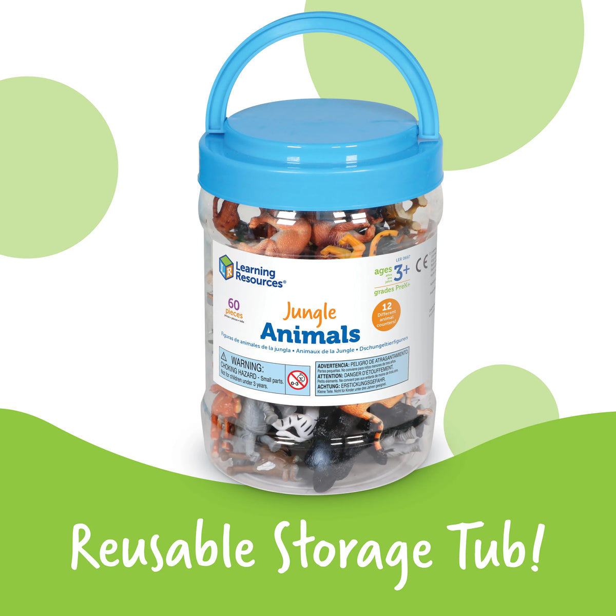 Animal Counter Task Box Learning Resources Jungle Animal Counters Set of 60 – MY SCHOOL BUS