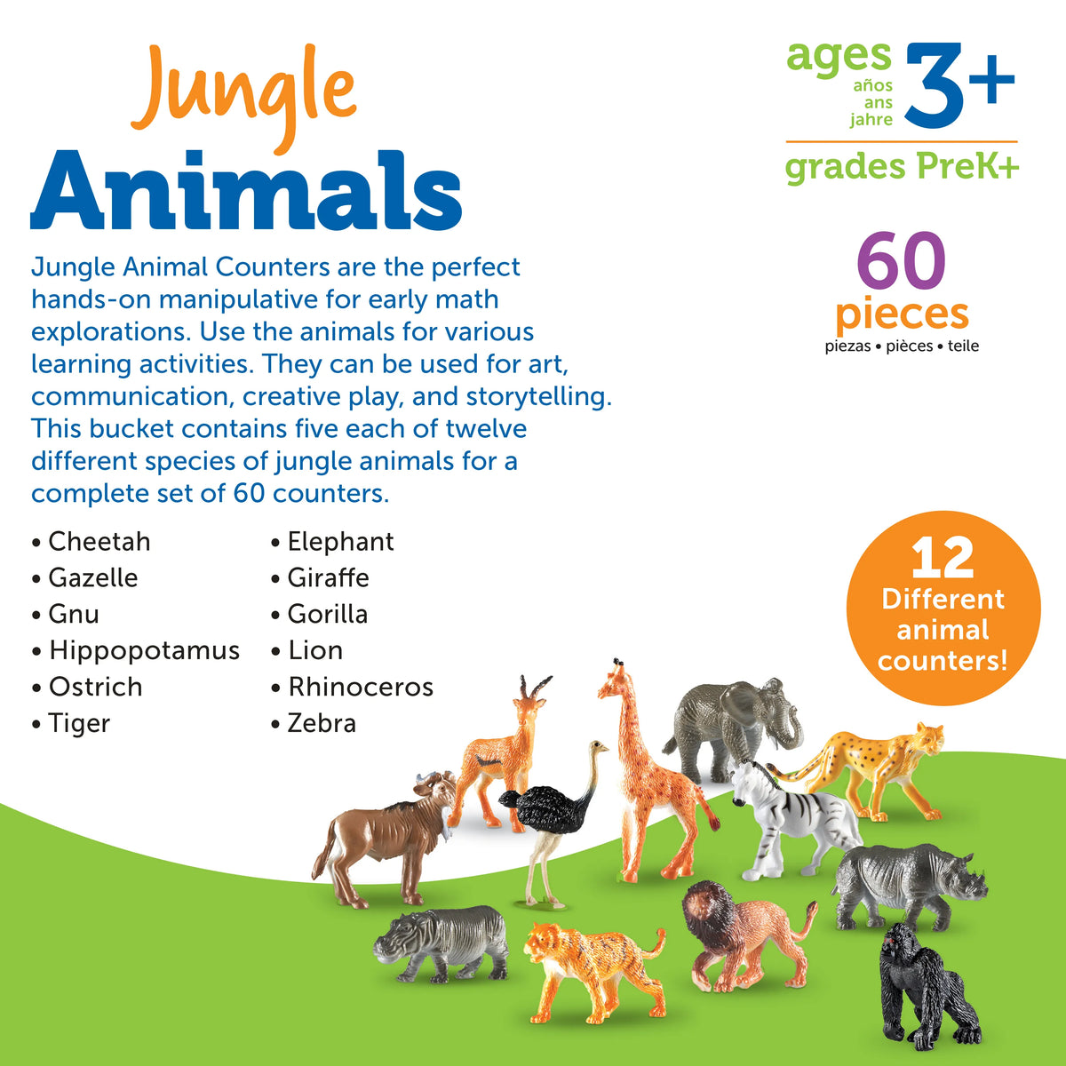 Animal Counter Task Box Learning Resources Jungle Animal Counters Set of 60 – MY SCHOOL BUS