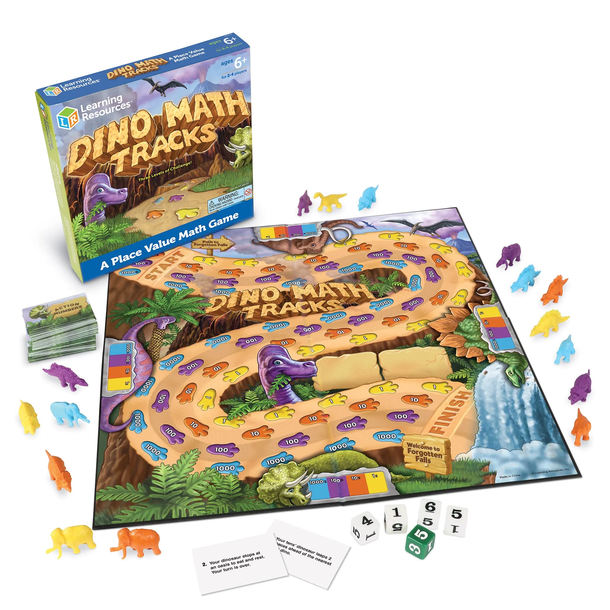 Learning Resources Dino Math Tracks Place Value Game – MY SCHOOL BUS
