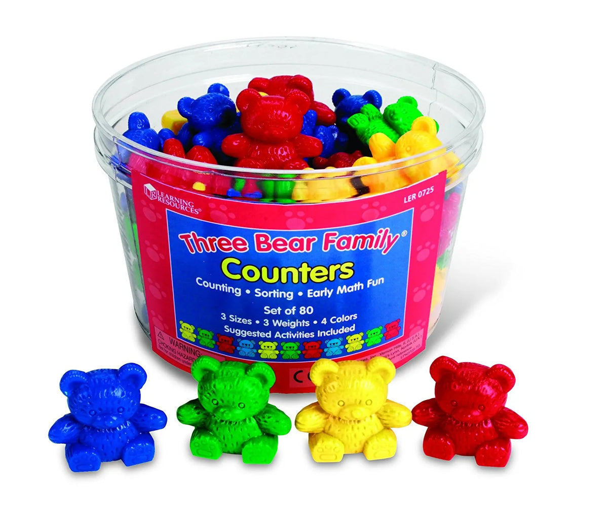 Three Bears Sort Learning Resources Three Bear Family Counters Set of 80 – MY SCHOOL BUS