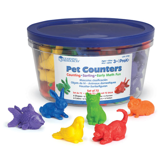 Learning Resources Pet Counters Set of 72