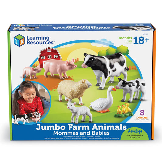 Learning Resources Jumbo Farm Animals Mommas & Babies 巨型農場動物媽媽與動物寶寶