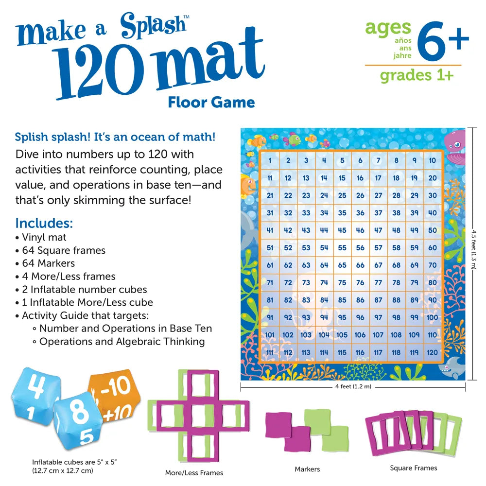 Learning Resources Make a splash 120v Mat Floor Game
