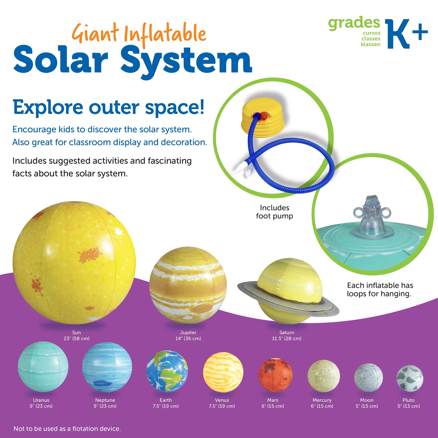 Learning Resources Inflatable Solar System Set – MY SCHOOL BUS