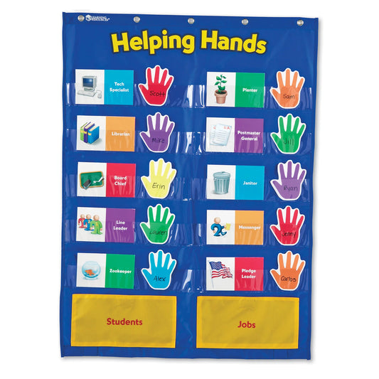 Learning Resources Helping Hands Pocket Chart