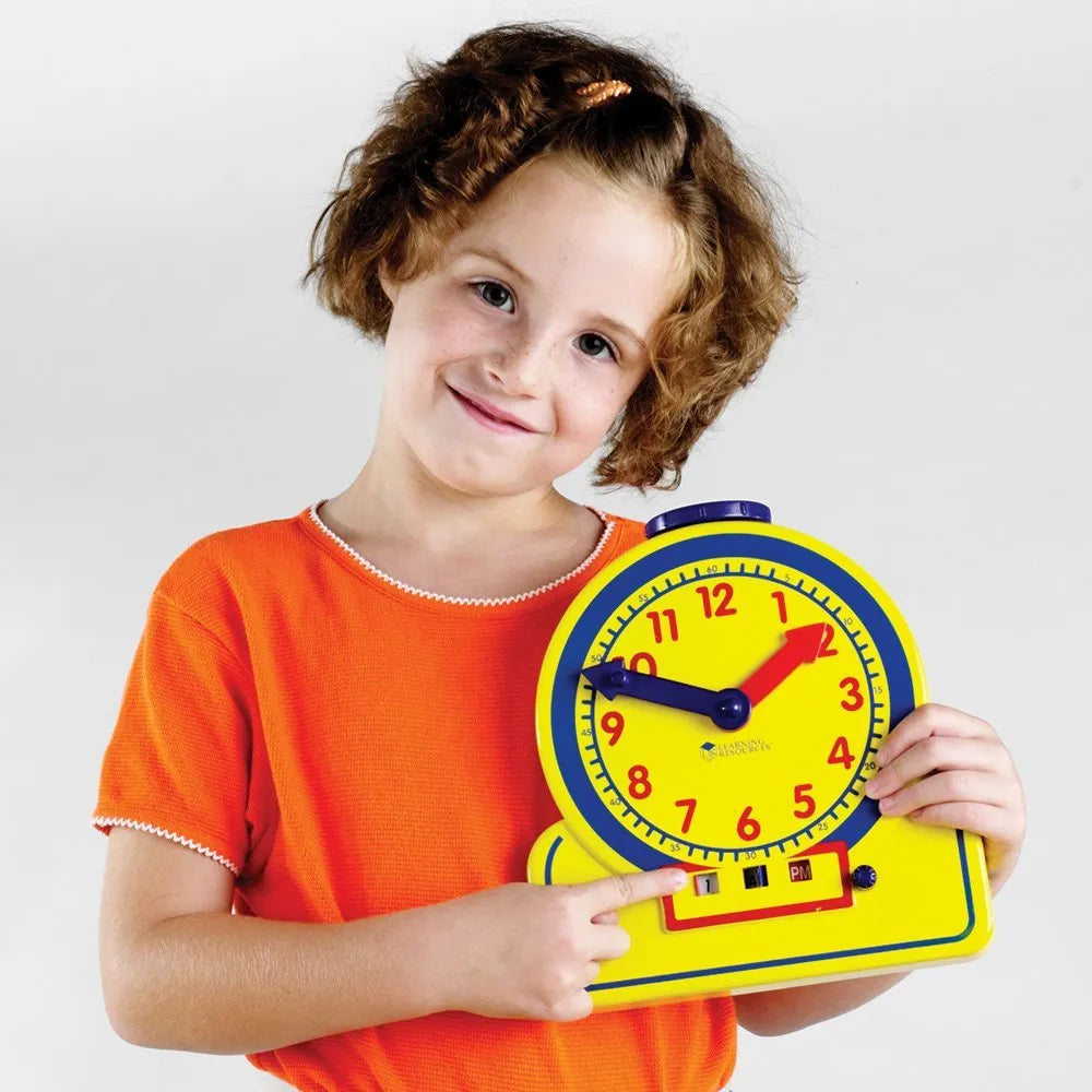 Clock Jr Learning Resources Primary Time Teacher 12-Hour Junior Learning Clock ...