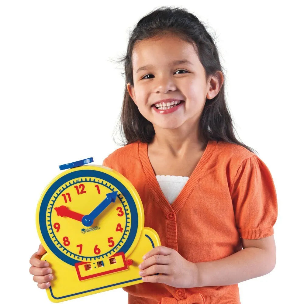 Clock Doc Jr Learning Resources Primary Time Teacher 12-Hour Junior Learning Clock ...