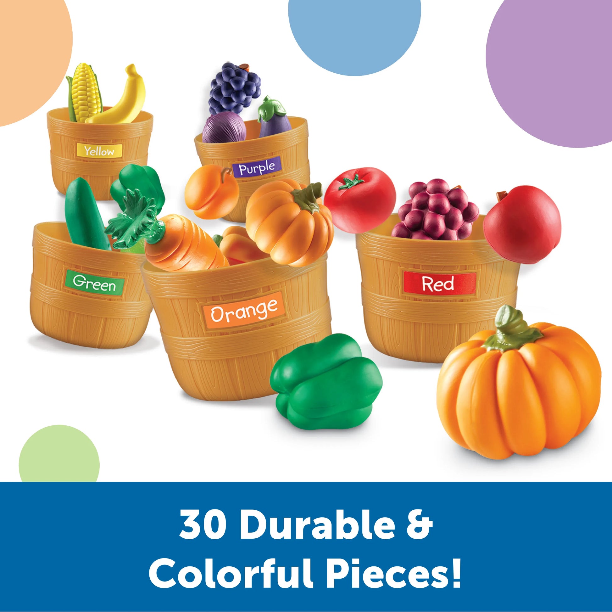 Learning Resources Farmer's Market Color Sorting Set 農夫蔬果分類教具 – MY ...