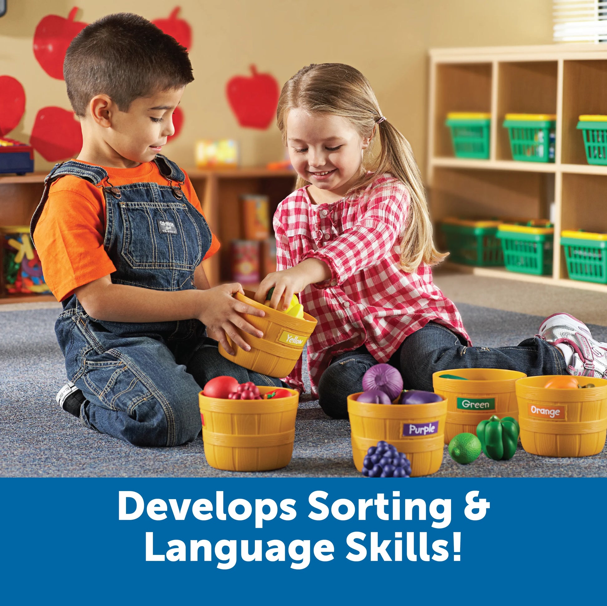 Learning Resources Farmer's Market Color Sorting Set 農夫蔬果分類教具 – MY ...