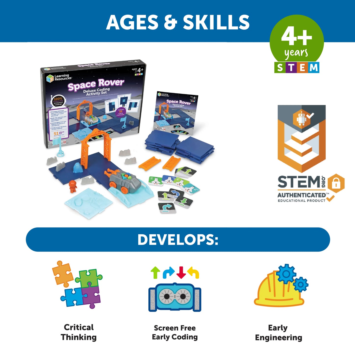 Learning Resources Space Rover Deluxe Coding Activity Set