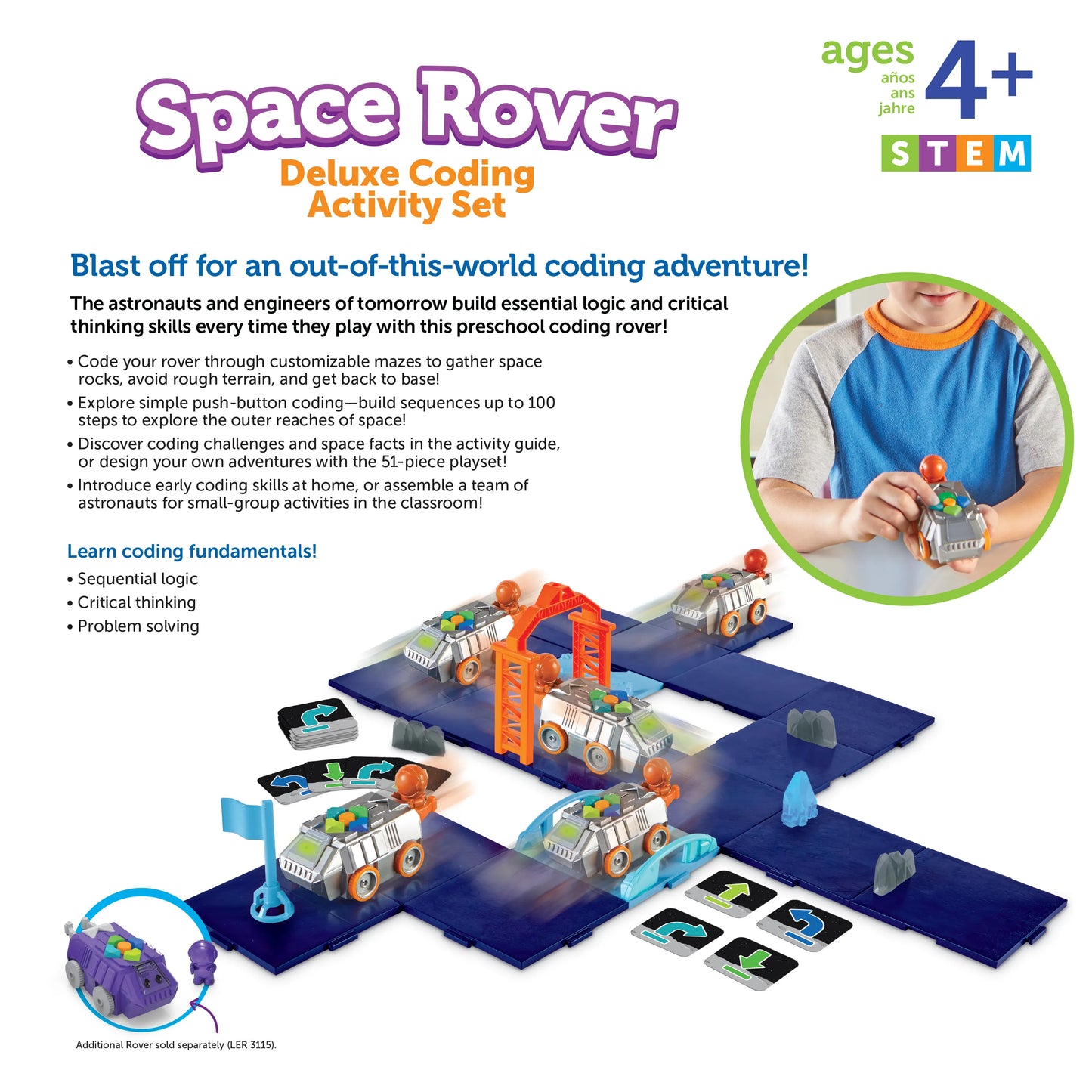 Learning Resources Space Rover Deluxe Coding Activity Set