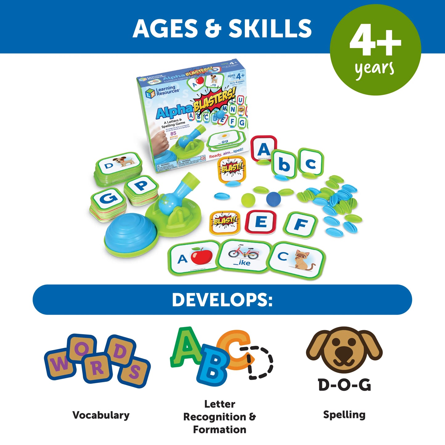Learning Resources Alphablast! Letter & Spelling Game
