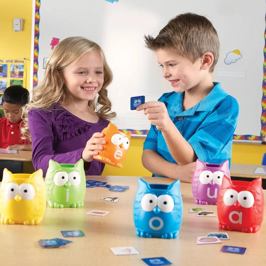 Learning Resources Vowel Owls Sorting Set