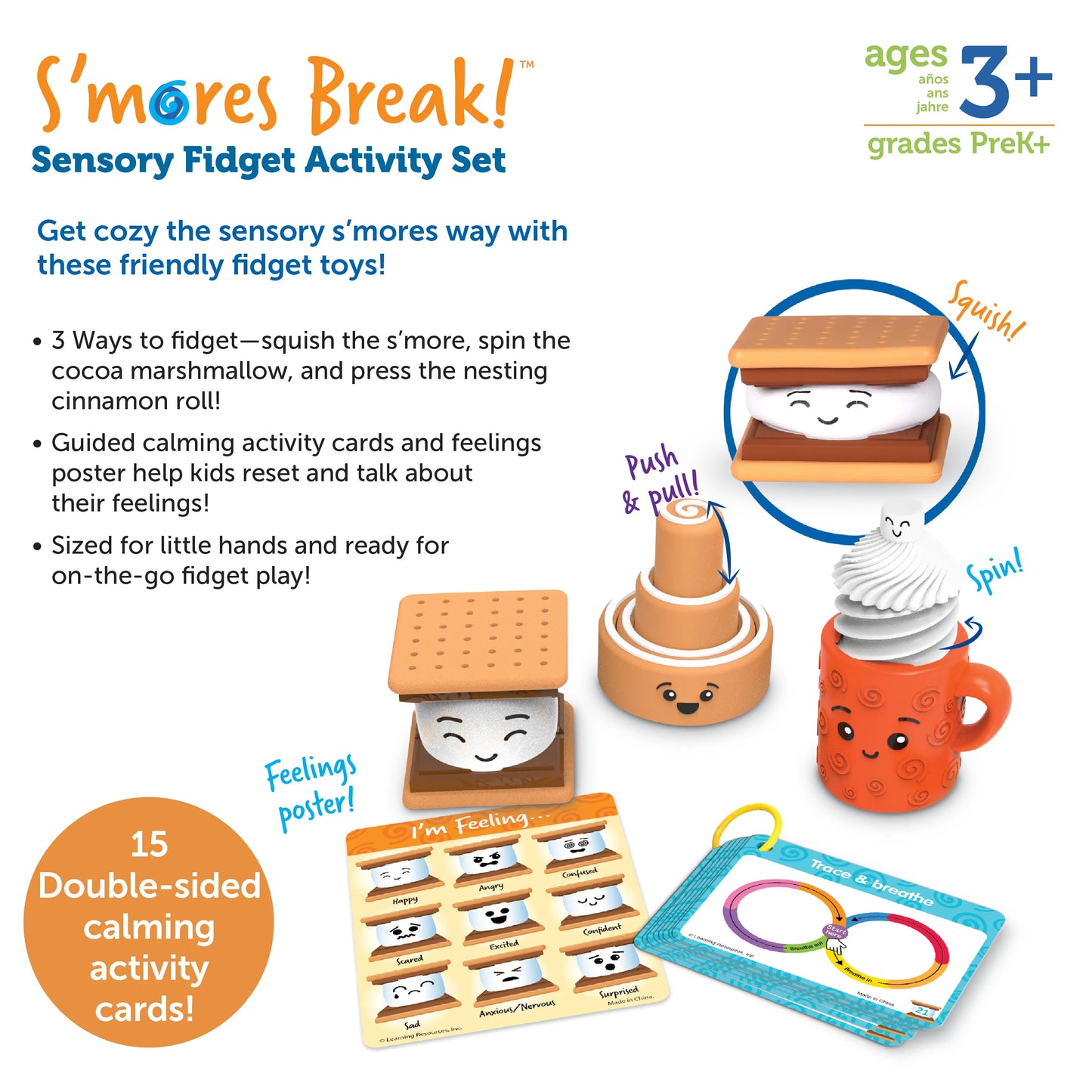 S’mores Break!™ Sensory Fidget Activity Set Emotional & Calming Toys