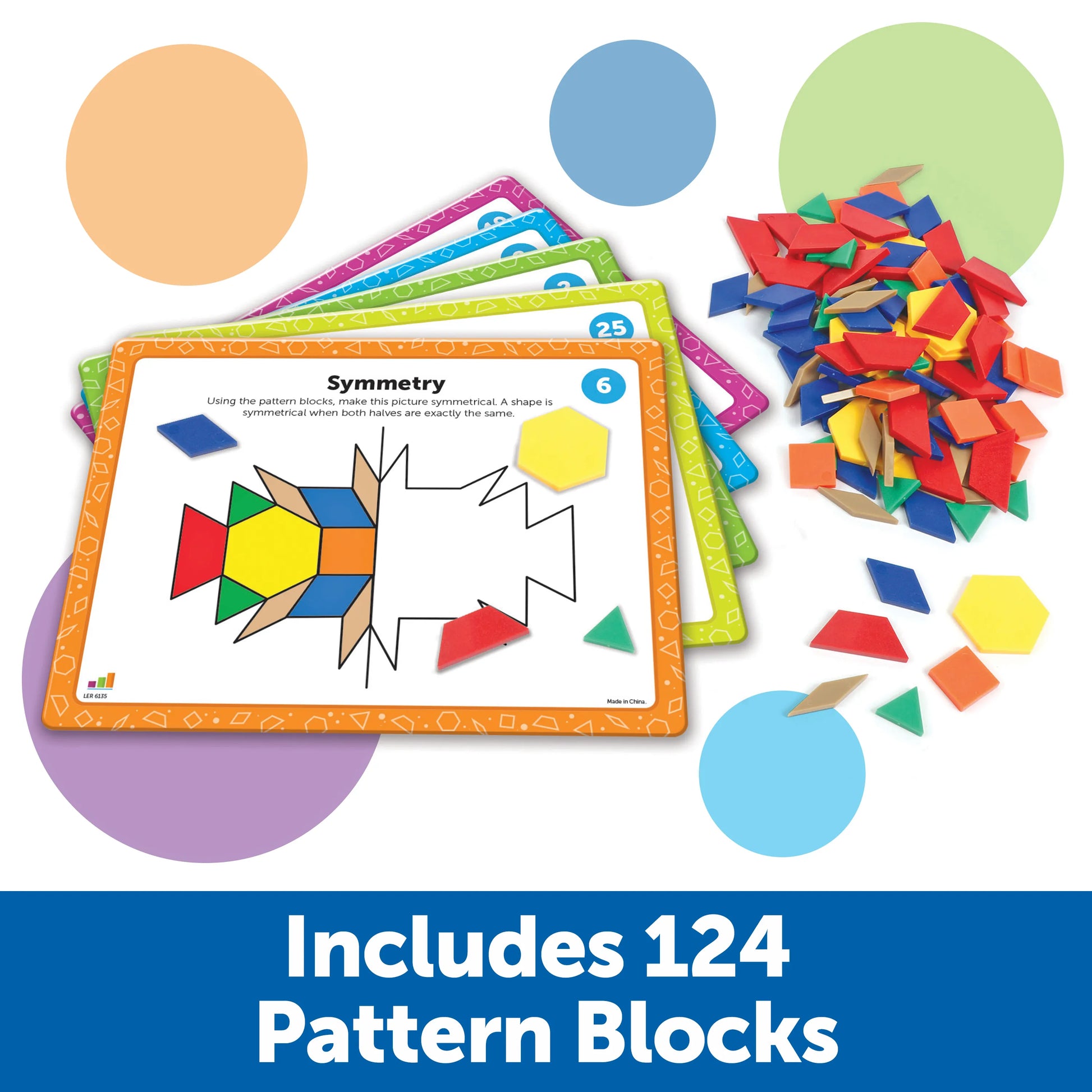 Learning Resources Pattern Block Math Activity Set – MY SCHOOL BUS