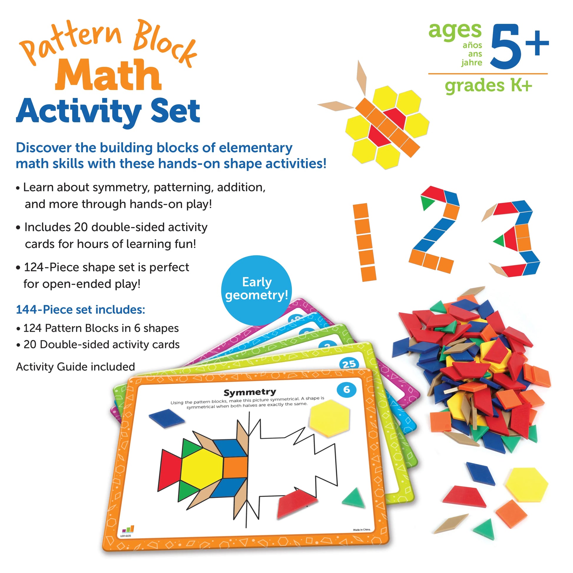 Learning Resources Pattern Block Math Activity Set – MY SCHOOL BUS