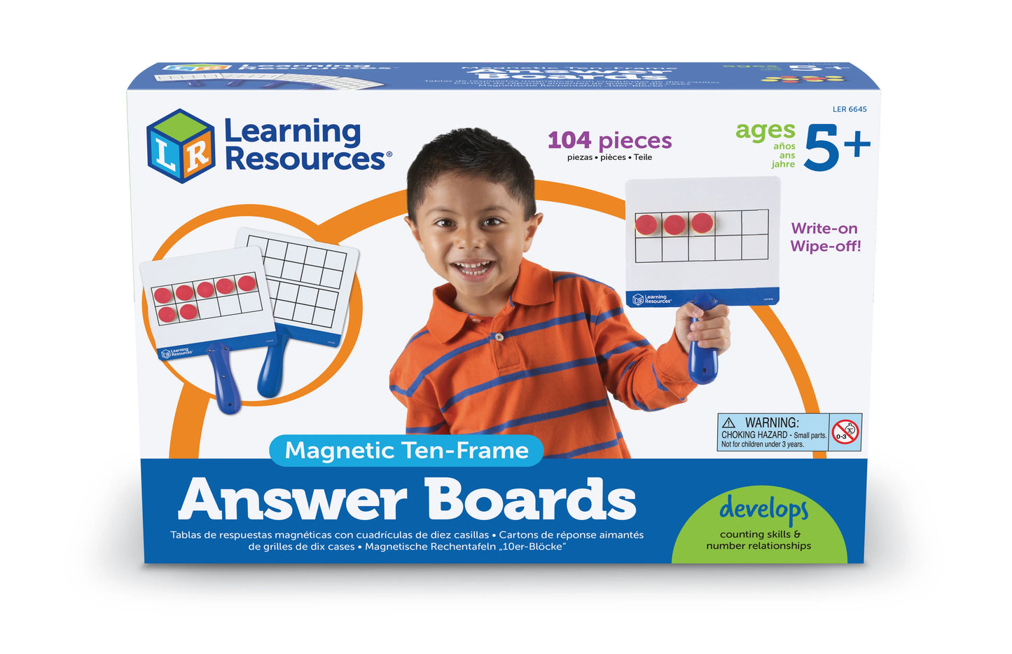 Learning Resources Magnetic Ten Frame Boards