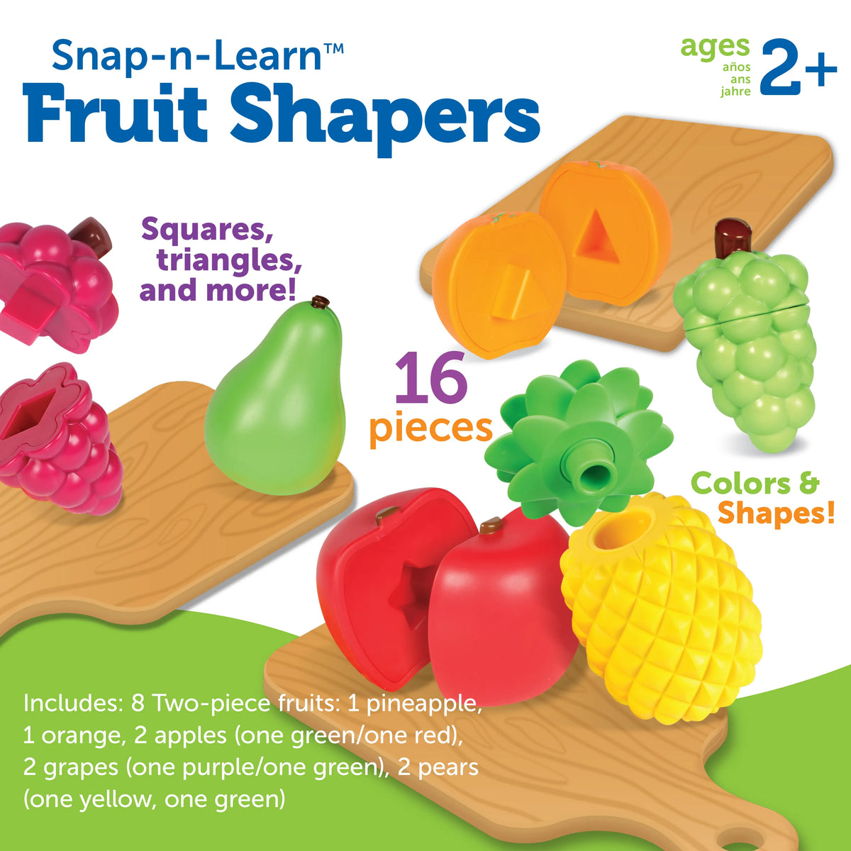 Fruit Learning Rescuorses Learning Resources Snap-n-Learn Fruit Shapers – MY SCHOOL BUS