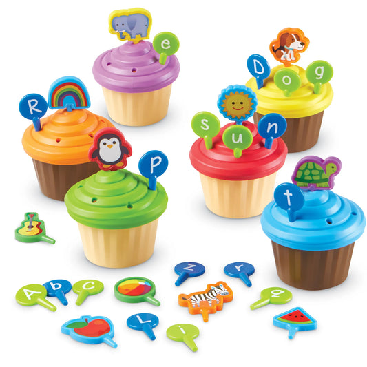 Learning Resources ABC Party Cupcake Toppers