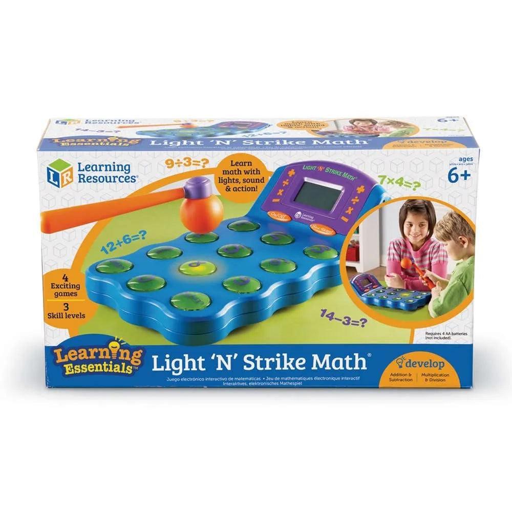 Learning Resources Light 'N' Strike Math Game – MY SCHOOL BUS