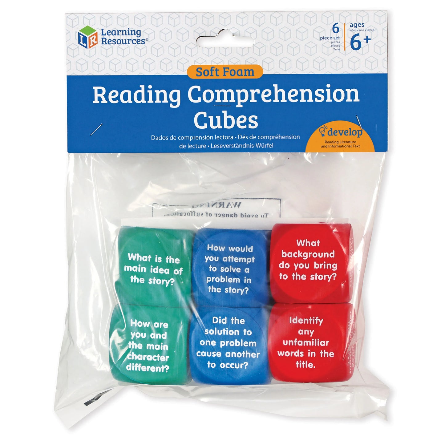 Learning Resources Reading Comprehension Cubes