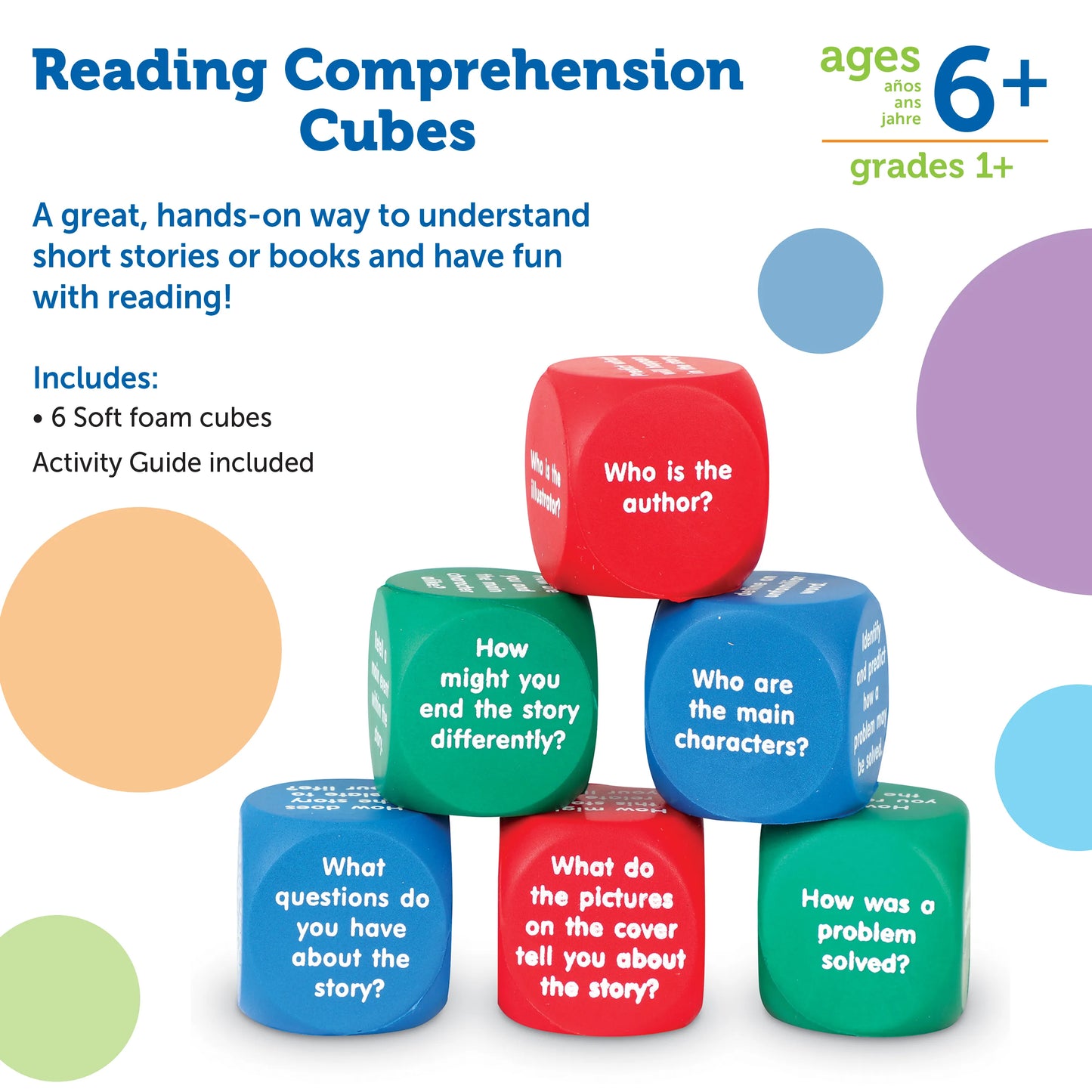Learning Resources Reading Comprehension Cubes MY SCHOOL BUS