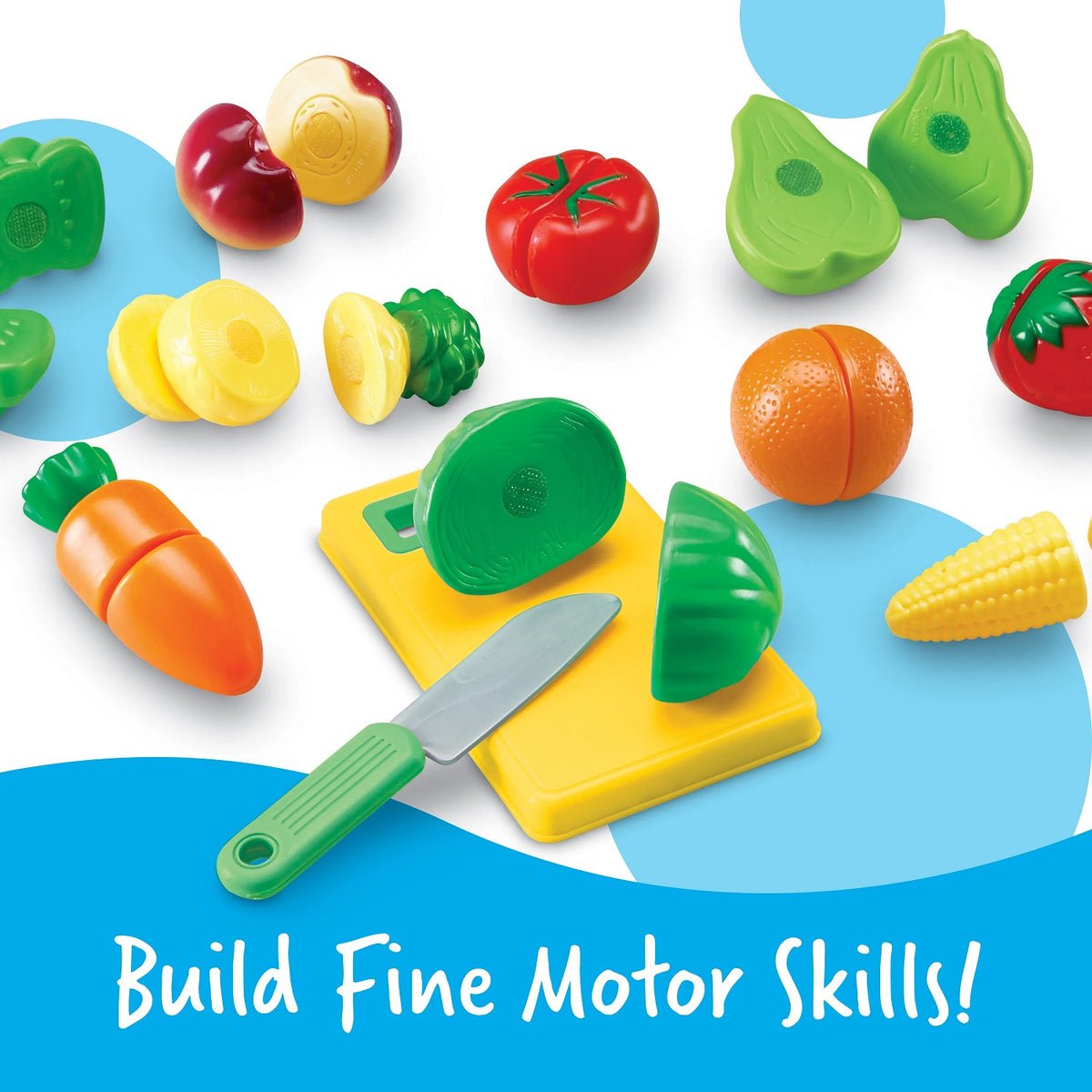 Fruit Learning Rescuorses Learning Resources Pretend & Play Sliceable Fruits & Veggies – MY ...
