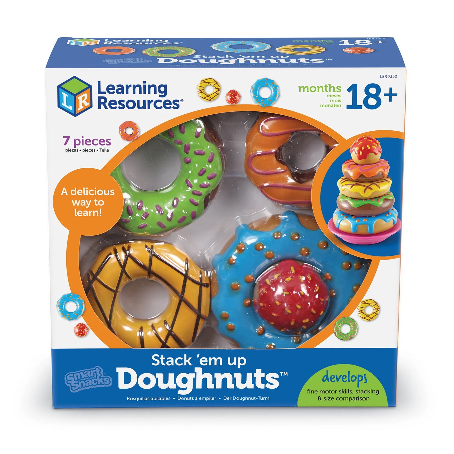 Learning Resources Smart Snacks Stack 'em Up Doughnuts – MY SCHOOL BUS