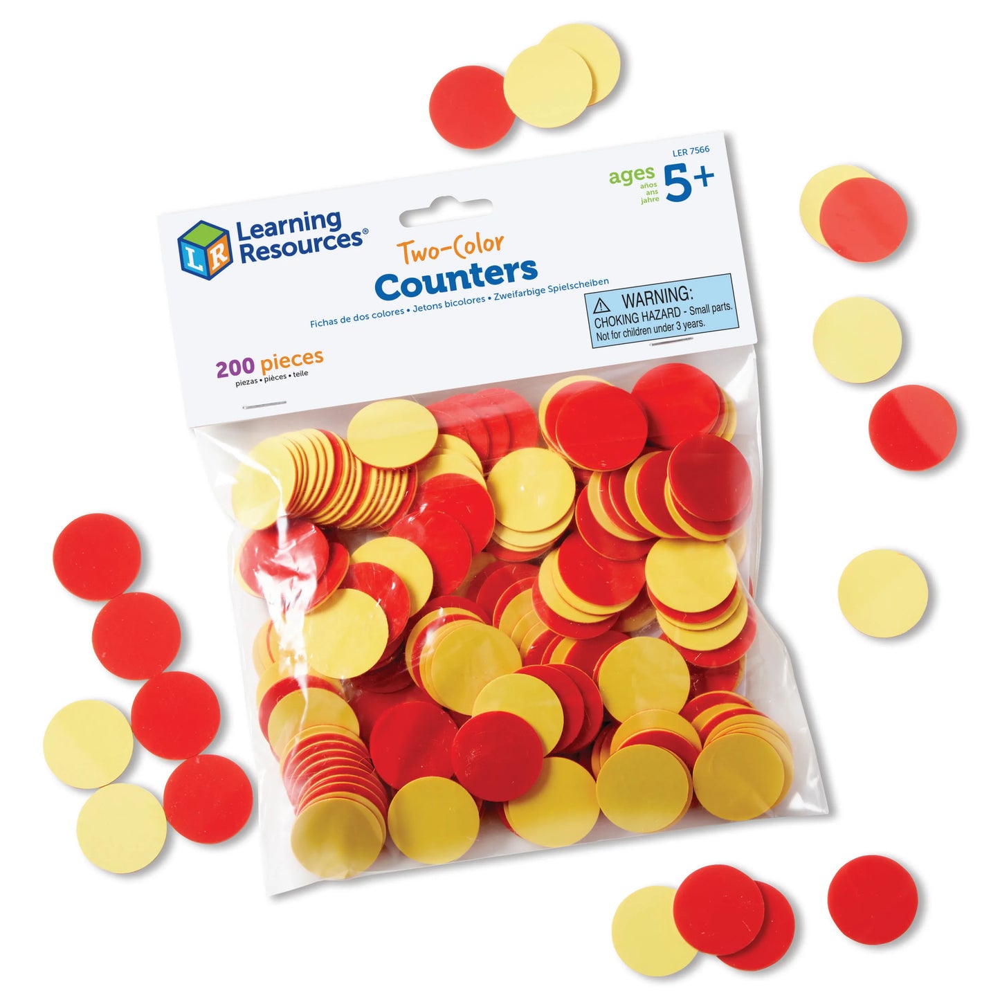Learning Resources Red & Yellow Counters Set of 200