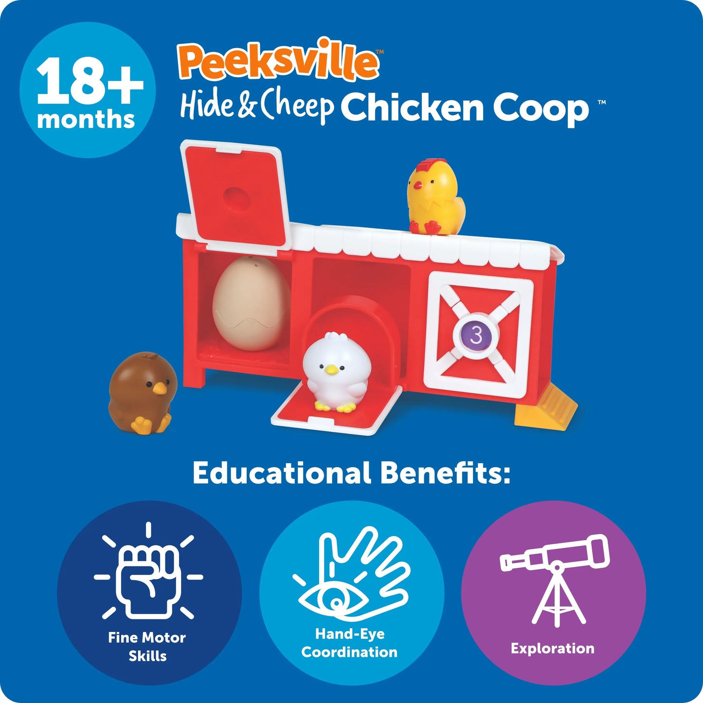 Learning Resources Peeksville Hide & Cheep Chicken Coop