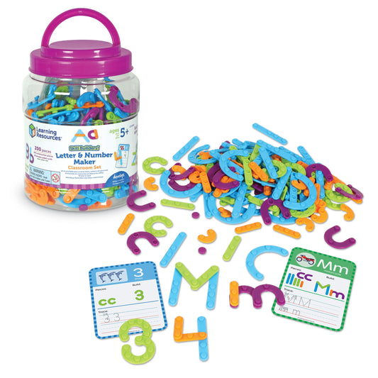 Learning Resources Skill Builders! Letter and Number Maker Classroom Set