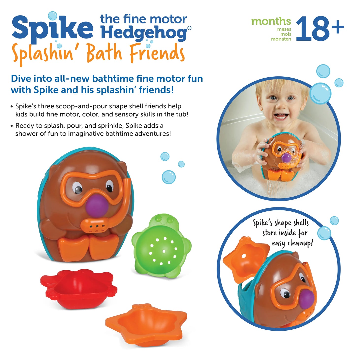 Learning Resources Spike Splashin' Bath Friends