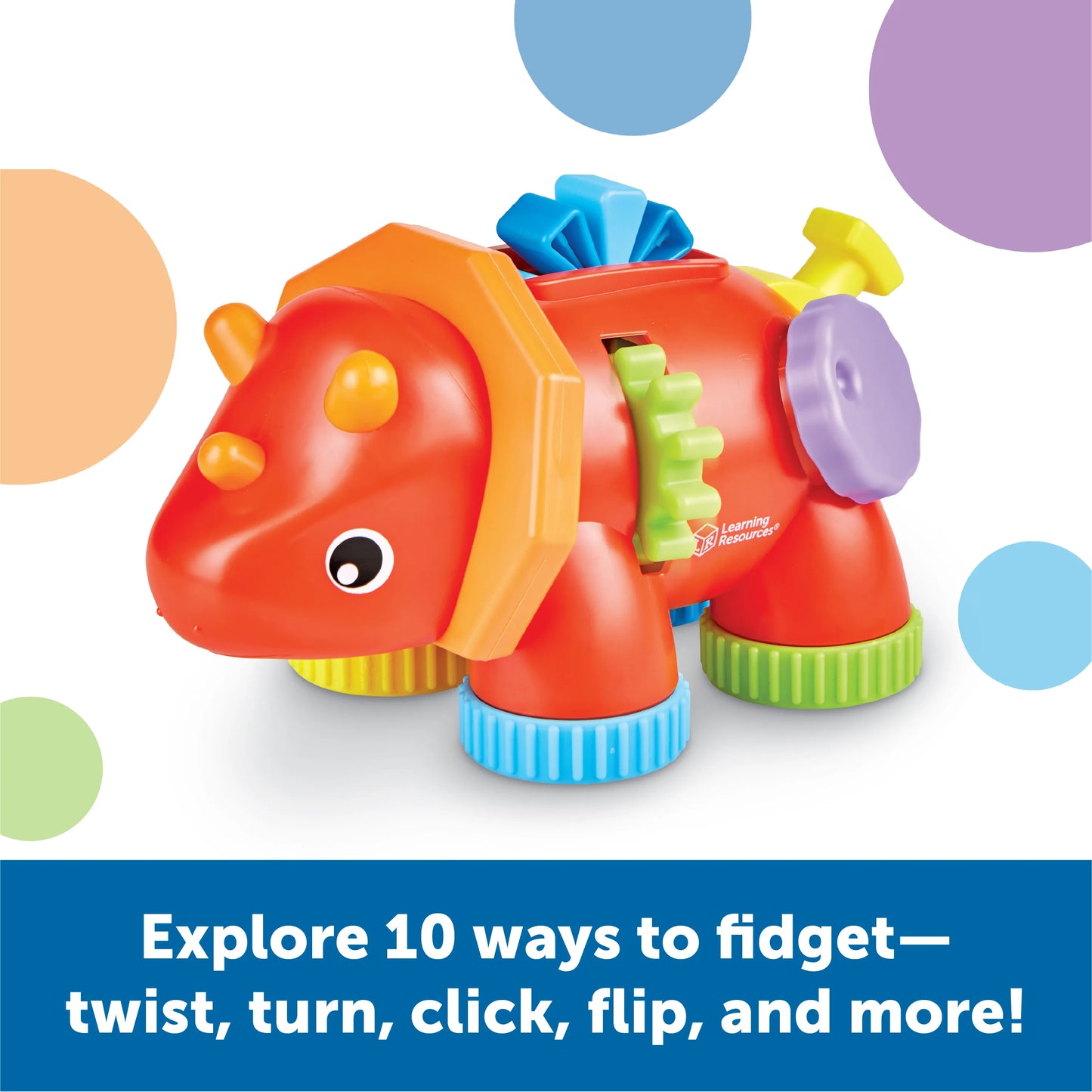 Learning Resources Tracy the Fidget Triceratops Sensory & Fine Motor Toys