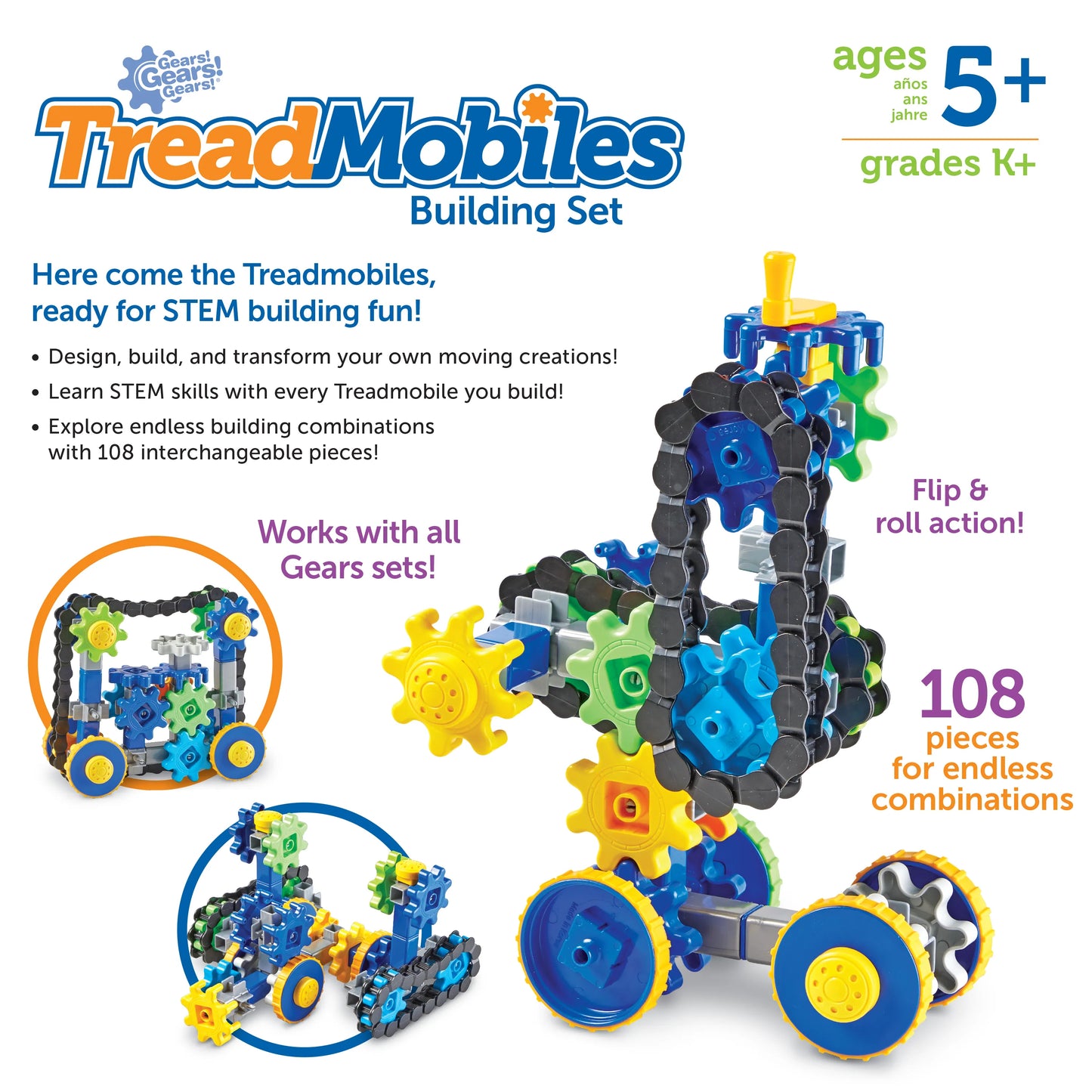 Learning Resources Gears! Gears! Gears! TreadMobiles
