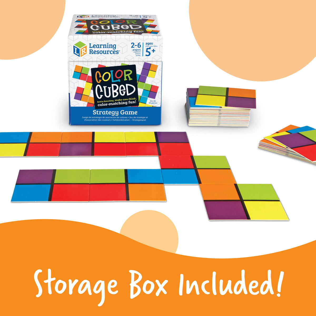 Learning Resources Colorblock Learning Resources Color Cubed Strategy Brain Boosting Game – MY SCHOOL BUS