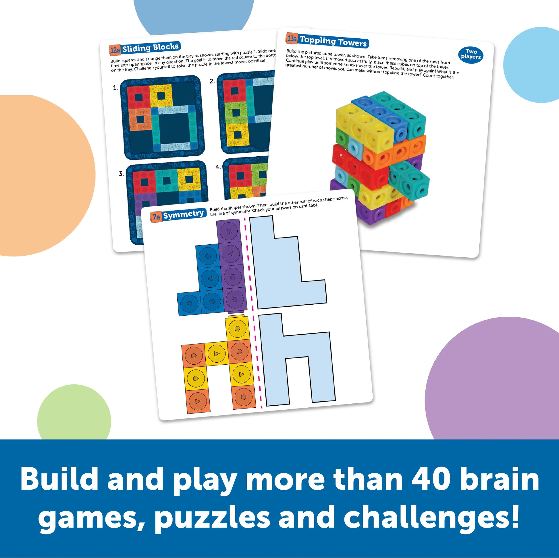Learning Resources MathLink Cubes Brain Puzzle Challenge – MY SCHOOL BUS