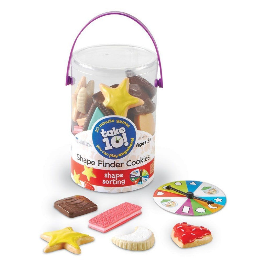 Learning Resources Take 10! Shape Finder Cookies 形狀餅乾尋找遊戲 Item # LER9444-D | Ages 5+