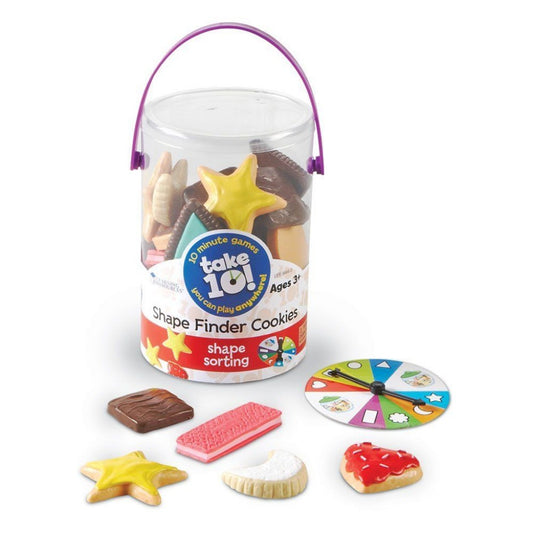 Learning Resources Take 10! Shape Finder Cookies 形狀餅乾尋找遊戲 Item # LER9444-D | Ages 5+