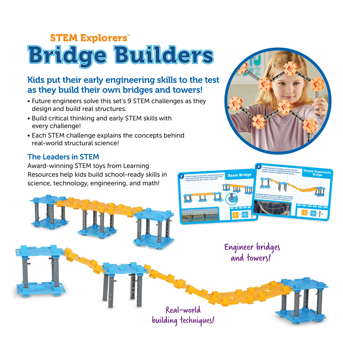 Builder Learning Learning Resources STEM Explorers Bridge Builders – MY SCHOOL BUS