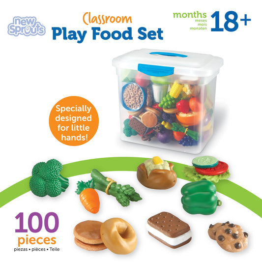 Learning Resources New Sprouts Classroom Play Food Set 教室遊戲食物套裝