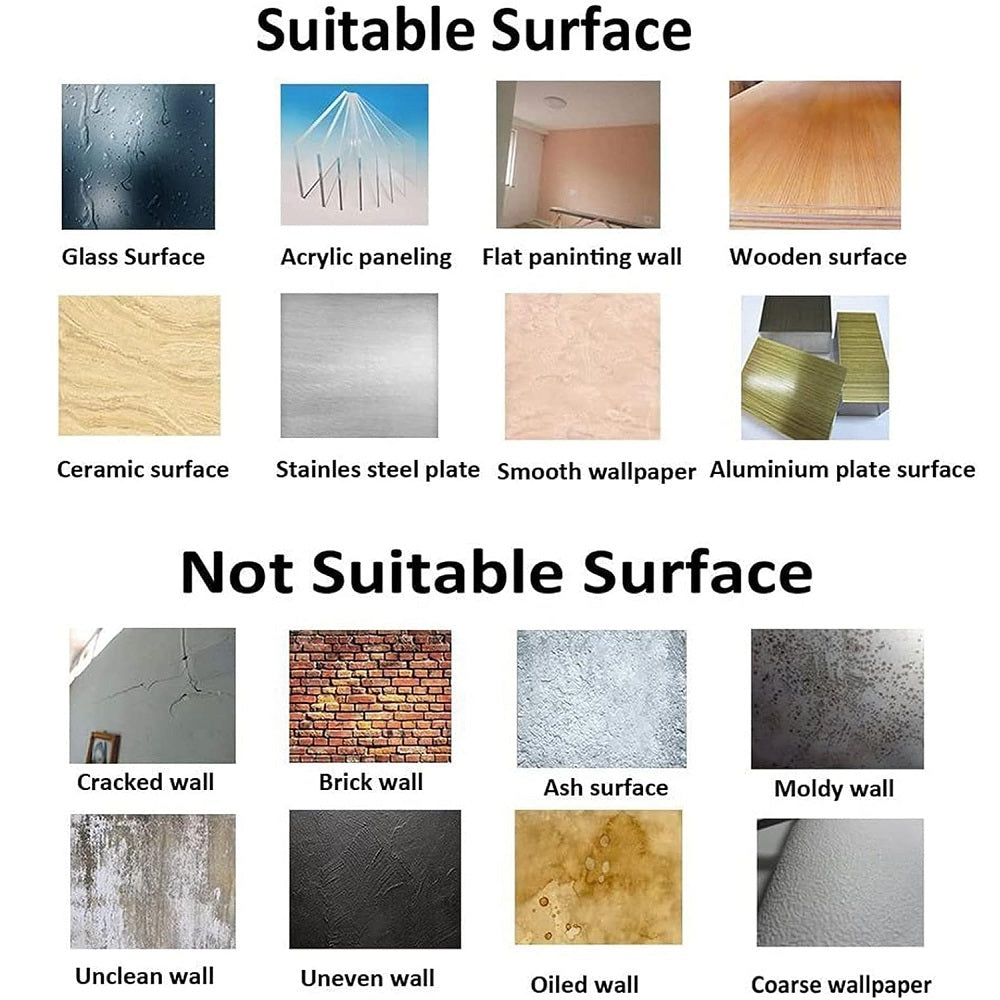 Rainbow Heaven Transparent Wall Decal 56pc 彩虹透明牆面貼紙 56個