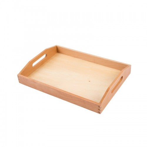 Montessori Middle Wooden Tray (with large hole) 蒙特梭利中拖盤