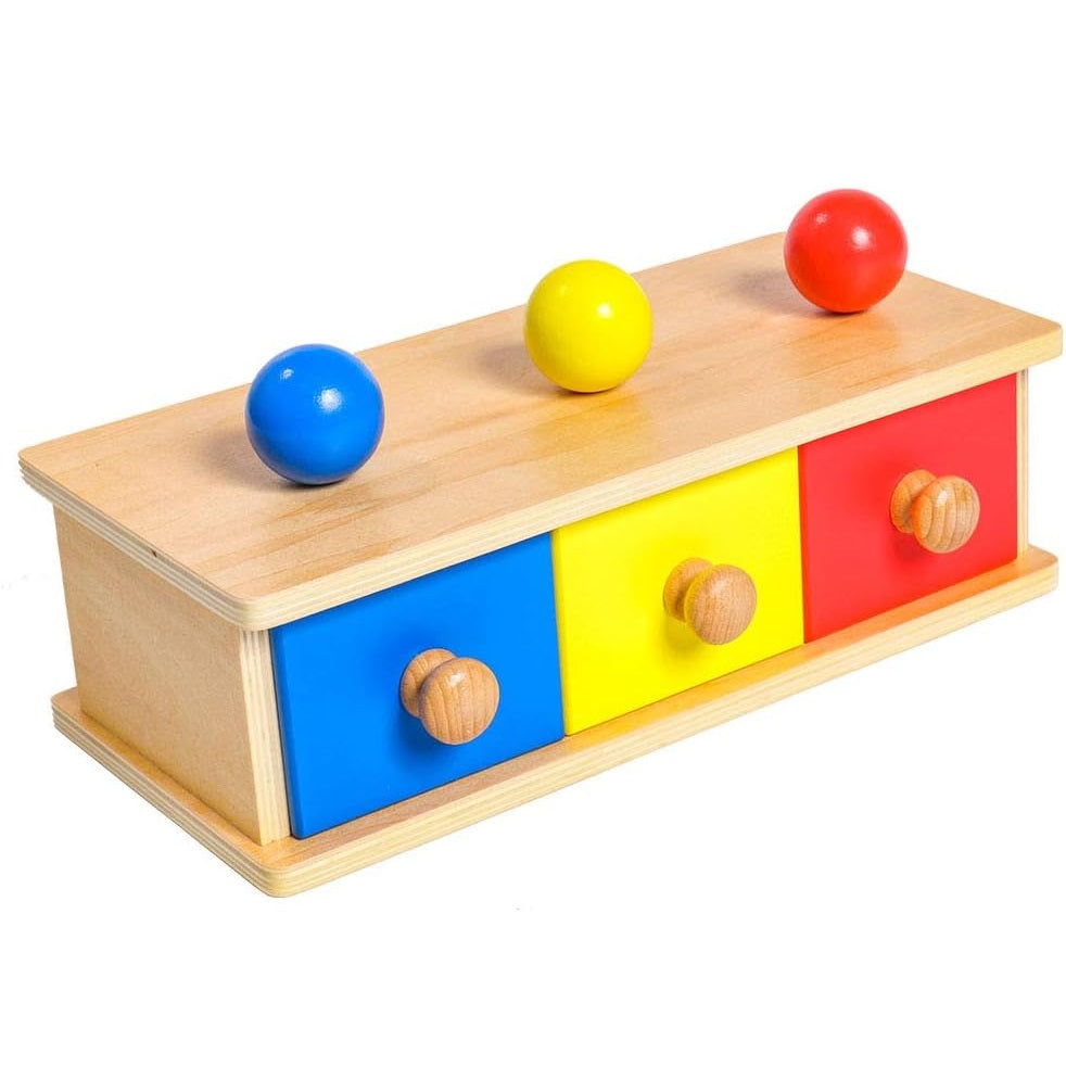 Kindermatic Montessori Box with Bins 蒙特梭利 三個小抽屜