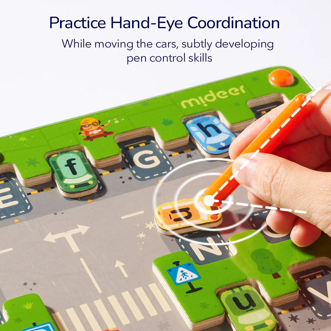 Magnetic Maze: Parking Lot 運筆磁力迷宮-英文字母停車場