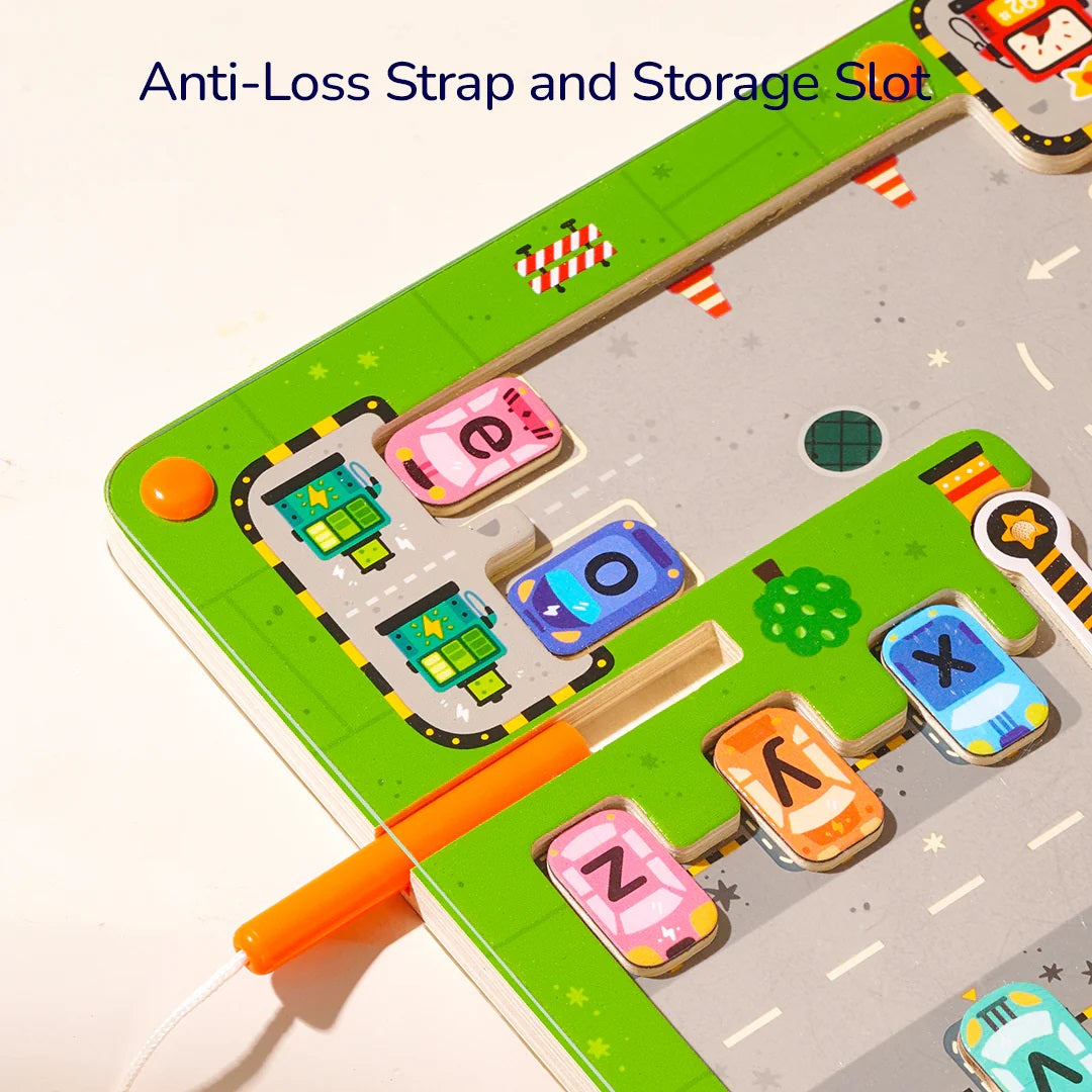 Magnetic Maze: Parking Lot 運筆磁力迷宮-英文字母停車場